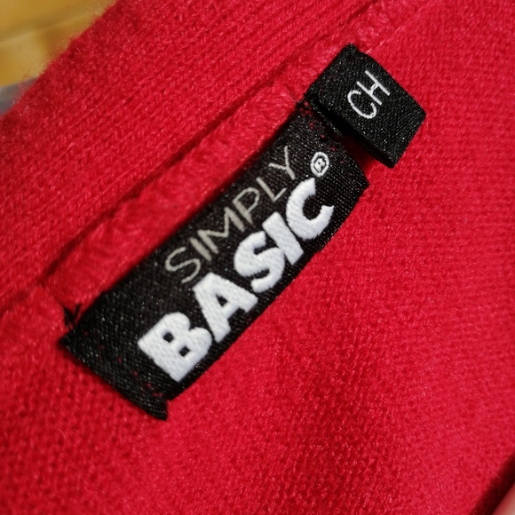 Cardigan. Color is pure red. PTP 18in - Picture 2 of 3